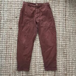 Big Bud Press Pencil Pants XL Brown High Rise Elastic Waist Made in USA (LA)
